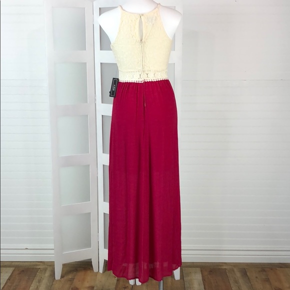 Junior’s Maxi Dress in Berry - Picture 8 of 8